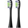 Oclean Testine di Ricambio Professional Clean B02, Adpt per tutte le spazzole elettriche oceaniche per adulti, Setole DuPont ™ certificate dalla FDA, Testa a pennello a forma di W, 2 Pezzi, Nero