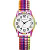 JewelryWe Orologio da Polso Da Donna, Cinturino in Metallo Lega Colorati Retro Vintage Orologio al Quarzo Piccolo, Buon Regalo per Donna, Festa della Mamma