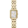 Armani Exchange A|X - Orologio da donna, rettangolare, a due lancette, con cinturino in acciaio inox, Oro, Faye