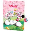 Diddl - Diario segreto diario intimo rosa con lucchetto - Carina cartoleria per bambini o fan Nostalgico anni '90 - quaderno segreto da nascondere