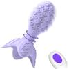 Generico Massaggiatore per Adulti con Texture a Polpo, Testa Rotante a 360° e 7 Modalità di Vibrazione - Vibratore in Silicone Ricaricabile e Impermeabile per Donne (Viola)