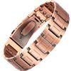 MagEnergy Bracciale in rame al 99,99% da uomo, bracciale magnetico con magneti ad alta potenza, bracciale regolabile con strumento di rimozione e scatola regalo (modello Copper 587)