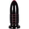 BDSMJOY Plug anale gigante a forma di proiettile con ventosa per esperti Unisex (Nero)