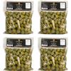 Centonze Olive Verdi Nocellara del Belice D.O.P. in Salamoia - Metodo Castelvetrano, 4 Buste x 500g, Origine Siciliana, Senza Coloranti, Polpa Croccante