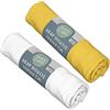 babyCalin - Set 2 lenzuola con angoli Senape/bianco 70x140x17 cm
