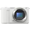 Sony ZV-E10 II Fotocamera per vlogging con obiettivo 16-50 mm (APS-C) - Video 4K 60p, 10 bit 4:2:2, 26 MP, stabilizzazione digitale, autofocus in tempo reale, white