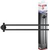 tesa Portasciugamani da Bagno MOON BLACK - 84 mm x 50 mm x 456 mm