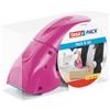 tesapack Dispenser Pack' n' Go - Rosa - con 50m di Nastro Adesivo da 48mm