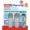 tesa Ganci Powerstrips Small in Metallo - Tenuta: 1 Kg
