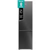 Hisense RB5P410SBFC Frigorifero Combinato Total No Frost, Nero Inox, 203x65,8cm, Classe C, 413L, large capacity, wifi, metal tech cooling, porta reversibile