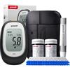yuwell Misuratore Glicemia con Strisce Reattive x 50 e lancetti x 50, il Glucometro Kit Completo Ideale per l'Uso Domestico, 500 Letture, Facile da Espulsione delle Strisce (Modello 660）