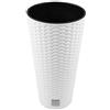 Prosperplast Vaso Fioreira Rato - Texture (Altezza 57,2, Bianco)