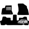 MTC Automotive Tappetini per Citroen C4 Picasso I dal 2006-2013 5 Posti, Su misura, antiscivolo, battitacco in gomma rinforzata, bottoni di fissaggio