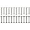 PATIKIL 24 Set Viti Chicago, 3x20mm(DxH) Viti Chicago Viti A Testa Phillips Viti Di Fissaggio Rivetti In Pelle Acciaio Inox 304 Per Cinture In Pelle Album Fotografici Scrapbook, Argento