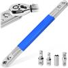 Huucozn Chiave di estensione a gomito Offset Extension Wrench universale per chiave inglese con adattatore di azionamento da 1/2 1/4 e 3/8 per meccanici artigiani del garage