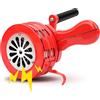 Cocoarm Sirena Manuale A Manovella 120 Db Rossa | Azionamento A Manovella Senza Batterie, Corpo In Metallo Robusto