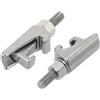 CashMuch 2 morsetti a vuoto ISO a doppia ganasca, in acciaio inossidabile 304, vite a gancio tipo C, regolabili 12-25 mm, specifiche M8 M10 (M10)
