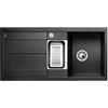 BLANCO METRA 6 S 513053 Lavello rettangolare da cucina in granito, per mobile base da 60 cm di larghezza, con vaschetta e cestello in acciaio inox, in SILGRANIT, grigio
