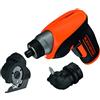 BLACK+DECKER CS3652LCCT-QW Svitavvita, 3.6 V, al Litio, 1.5 Ah, + Testa ad Angolo + Testa a Taglio, in Valigetta Metallica
