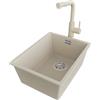 PRIMAGRAN Lavandino sottotop al Mobile 40cm + Rubinetto, 36x47cm
