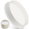 ENUTROF Protettiva Copertura Decorativa per Fori da Parete Tappo Decorativo | Tubo DN 200 in PVC per Tubatura Protezione (DN200)