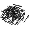 TUCKBOLD Rivetti Ciechi A Corona Aperta Con Ampia Flangia Nera 50 Pz | Acciaio Inossidabile. Diametro Presa 4.8mm, Lunghezza Presa 8mm, Diametro Flangia 9.5mm. Per Roulotte, Rimorchi, Mobili.