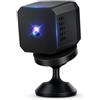 VIGOEXPRESS Mini Telecamera di Sicurezza WiFi Wireless, Telecamera Interno HD con Visione Notturna, Rilevamento Movimento, Grandangolo 150°, Batteria Ricaricabile, Cloud e Micro SD | VIZICAM