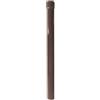 Renoplast® Pluviale in alluminio R50 | 50 cm DN 40 mm marrone semitondo | Grondaia per la pioggia Profili in lamiera per il drenaggio del tetto | Grondaia a innesto per il Giardino Terrazza Balcone