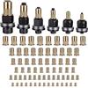 PIANKEKE 6 Pz Pinza Rivettatrice per Inserti Filettati, Utensili per Rivetti Ciechi, Pinze per Rivetti Filettati, con 70 Rivetto Ciechi M3, M4, M5, M6, M8 M10, utensili manuali per rivettio