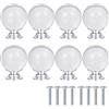 SEIWEI 8 pomelli per armadietti, pomelli a sfera in cristallo smerigliato, maniglie per cassetti, 29 mm, accessori per mobili per armadio da cucina, comò armadio