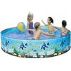 Cypsnaon Piscina Pieghevole Rotonda - 183x38CM | Vasca Da Bagno Portatile Pieghevole | PVC, Senza Inflazione Piscina Per Bambini E Cani Gatti, Installazioni , Per Balcone Terrazza Interna Ed Esterna