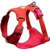 Ruffwear Front Range Flex Pettorina per cani, regolabile e morbida, leggera, 2 punti di attacco per guinzaglio, maglia ingegnerizzata e finiture riflettenti, rosa viola, taglia M