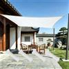 KADING Tenda Ombreggiante Esterno Impermeabile 8 x 4.3 M Vele Ombreggianti Rettangolari Tende da Sole per Balconi Tenda a Vela Protezione Raggi UV per Giardino Esterno terrazza - Bianco