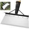 LILIXI Pala da Giardino Multifunzionale in Acciaio al Manganese, Raschietto per Erbacce e Pulizia, Rimozione Neve e Ghiaccio (28.10CM)