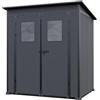 GFP Primeyard Casetta da giardino in plastica 176x129x199 cm antracite