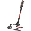 Hoover HF522SFP 011, Scopa Ricaricabile Senza Fili, 290W, 0,45 L, Mini Turbo Spazzola, Autonomia 45 Min, Luce Led, Grigio/Rosso Metallico