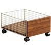 KiBcsLic Organizer Sottolavello con Ruote Multifunzionale | Cesto Portabiancheria Struttura Stabile, Cesto Portaoggetti Mobile per Bagno, Lavanderia, Argento