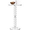 Dewrhiixe Tavolino Acrilico Trasparente Rotondo, GuéRidon (30cm) | Tavolo Martini per soggiorno, camera da letto, balcone, facile montaggio