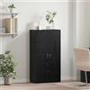 Generico Mobile per Ufficio con Lo scaffale Rovere Nero 60 x 32 x 115 cm,Marrone,24.65kg,879638