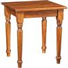 Biscottini tavolo quadrato legno massello 70x70 cm - Tavolo da cucina e sala da pranzo | Tavolo legno esterno e interno