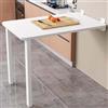 FAXJRU Tavolo da muro pieghevole Tavolo Richiudibile da Parete Tavolino Porta PC da Parete Tavolo a Scomparsa Multifunzionale Salvaspazio per Cucina Sala da Pranzo Soggiorno(White,80*50cm/31.5*19.7in)