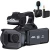 ZADCCS Videocamera, Videocamera 4K professionale da 64 MP 4quot;Touch Screen Full UHD Vlog Streaming Camera Digital Recorder Webcam(NO SD Card,No Microphone)