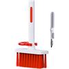 Wdfnexalai Kit di pennelli 5 in 1 per la pulizia della tastiera, bianco e rosso, 15 x 8 x 2,8 cm