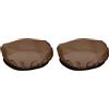 PATIKIL 2pz Morbido Diffusore Lampada Copertura 7 18cm Panno Marrone | Diffusore Strobo Riflettore Lampada Calzino, per Flash Luce Bellezza Piatto Fotografia Studio