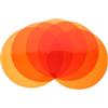 MAGICLULU 15 Pezzi Pellicola Colorata Arancia in Pet Autoadesiva per Illuminazione D'atmosfera, Filtro Gel per Lampade Correzione Colore per Camere e Camerette