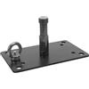 Abaodam Lighting Equipment Wall Plate Nero in Acciaio Inossidabile con Design Salvaspazio e Viti per Fotografia