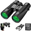 CNRONGLISW Binocolo 12 x 42 per bird watching, caccia, escursionismo, turismo, borsa per il trasporto