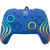 Turtle Beach Afterglow Wave Blu Controller da gioco RGB con cavo Licenza ufficiale per Nintendo Switch 2, Gamepad, Nintendo Switch, Nintendo Switch 2, Nintendo Switch OLED, Pulsante Indietro, D-Pad, Multicolore, Con cavo, USB