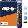 Gillette Styler Rasoio Elettrico Barba All-in-One, Rade, Regola, Rifinisce, Rasoio, Regolabarba con Tecnologia Braun e Impugnatura Easygrip per Un'incredibile Precisione e Comfort
