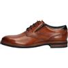 bugatti Uomo Scarpe da lavoro in pelle con impregnazione di lunga durata e vestibilità extra ampia, Cognac, 40 EU